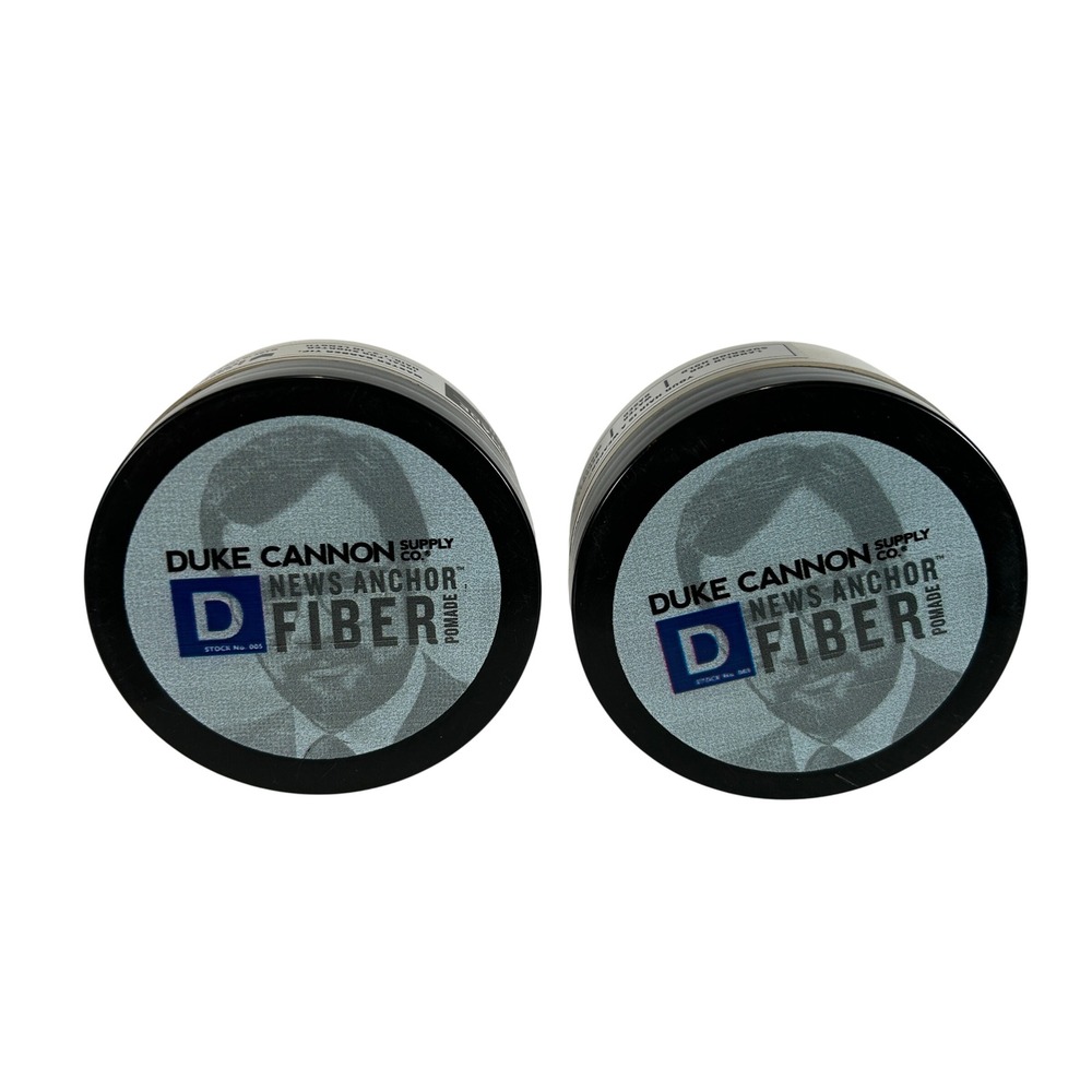 Duke Cannon News Anchor Fiber Pomade Strong Hold Matte Finish 2oz Lot of 2